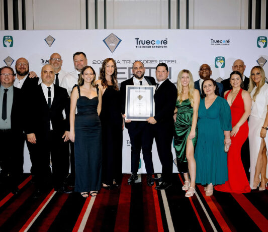 Trendsetter Homes team celebrating the win at the 2025 HIA Perth Housing Awards,